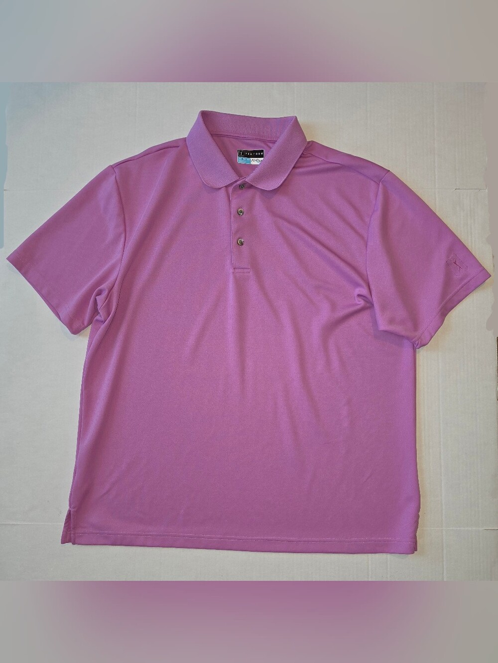 PGA Tour Airflux Golf Polo Pink Sz XL